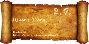 Ujváry Ilona névjegykártya